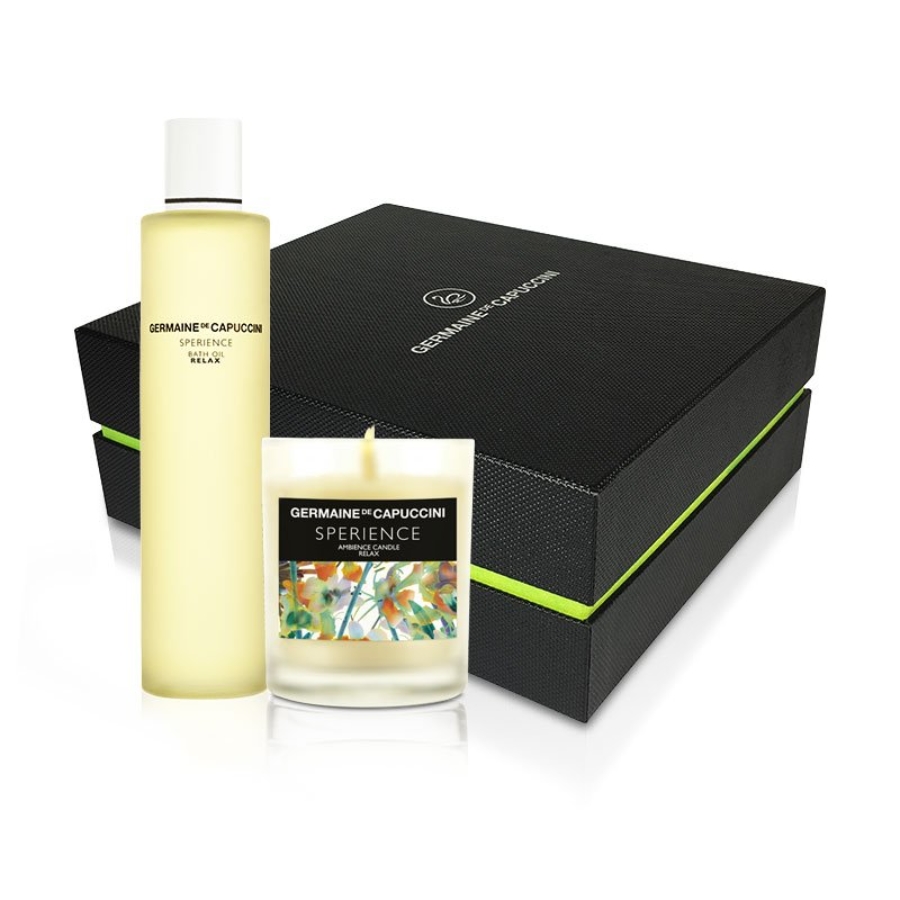 Sperience Gift Box - Λάδι μασάζ και αρωματικό κερί